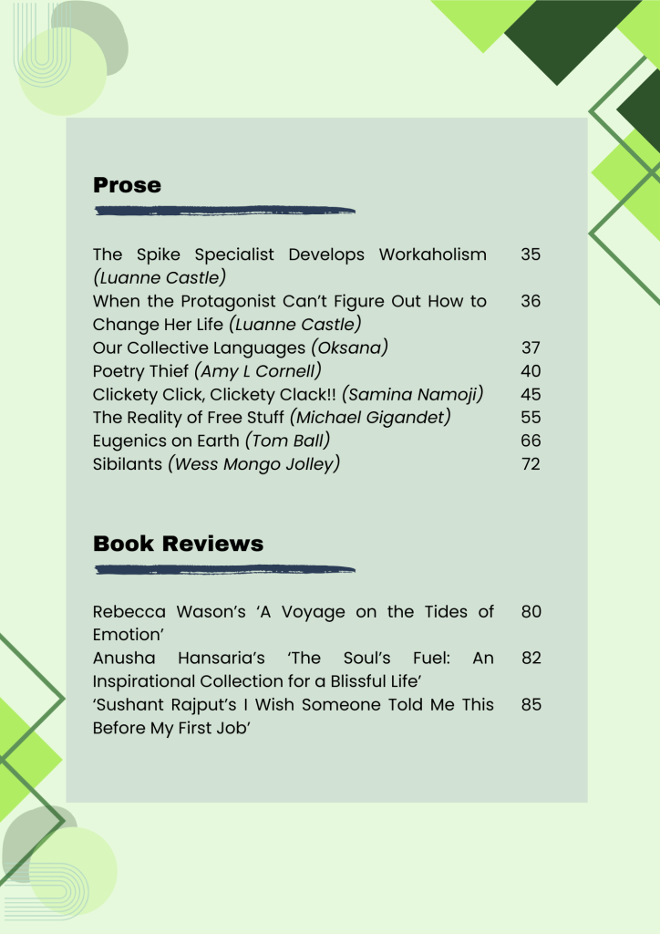 Table of Contents Page 2
