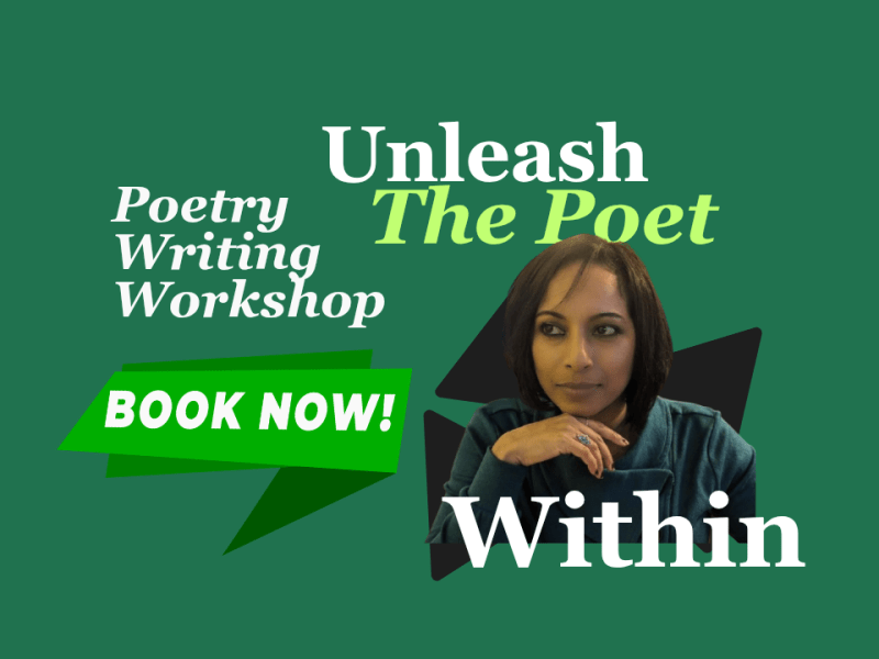 One Day Left! Poetry Writing Workshop by Asha Ponnachan starts&nbsp;tomorrow.