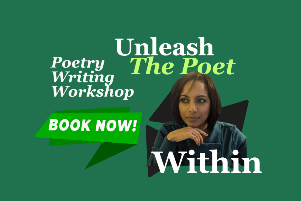 Reserve your spot now for Asha Ponnachan’s Poetry Writing Workshop, presented in collaboration with The Hemlock Journal.