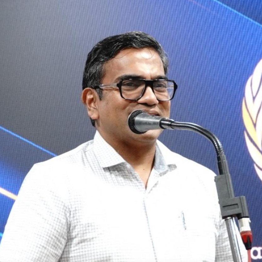 A photograph of Jyotish Chalil Gopinathan. 