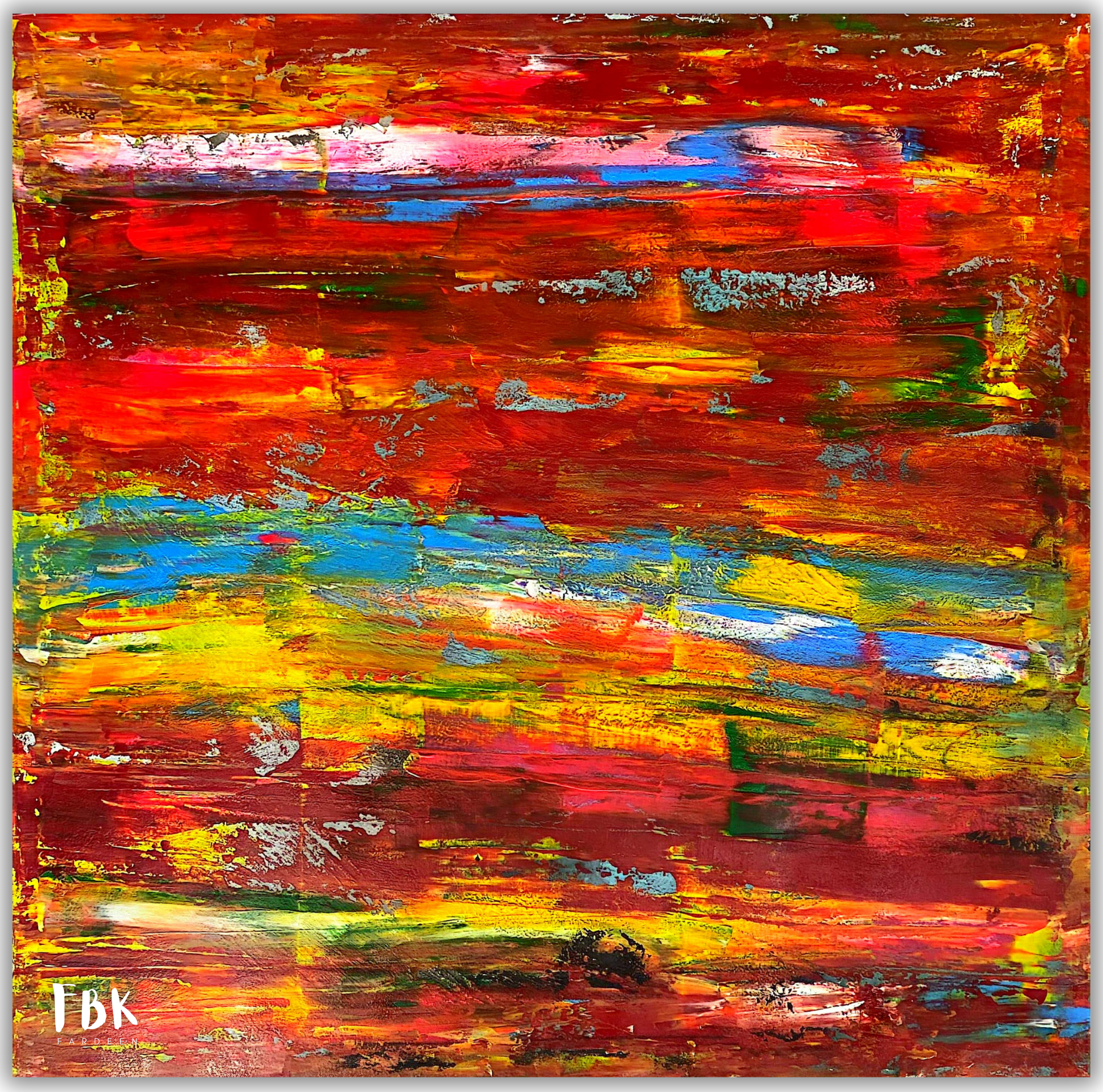An art named Vibrant Reverie by Fardeen Burhan Khan.